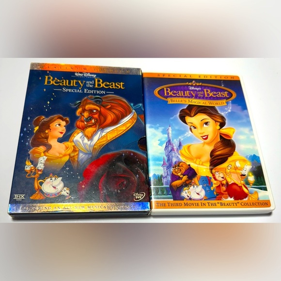 Disney’s Beauty & The Beast 2 DVD Bundle. Includes Platinum & Special Edition - Picture 1 of 4